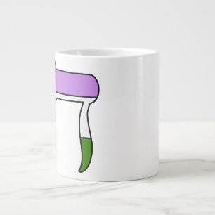 Genderqueer Pride Flag Chai Large Coffee Mug