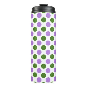 Genderqueer Pride Flag Colours Polkadots Thermal Tumbler