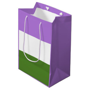 Genderqueer pride flag medium gift bag