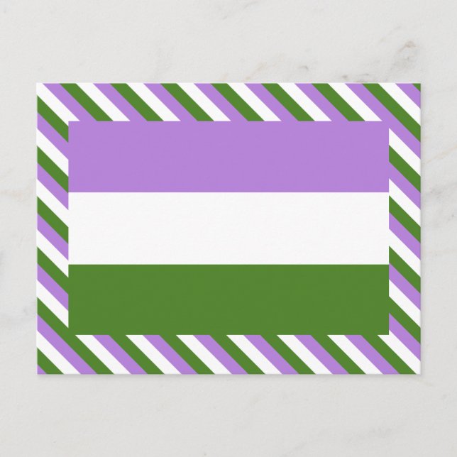 Genderqueer Pride Flag Postcard (Front)