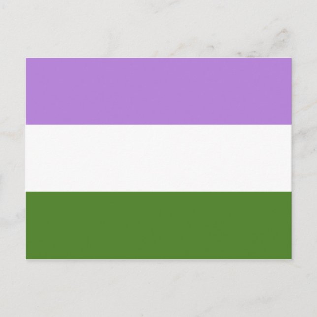 Genderqueer Pride Flag Postcard (Front)