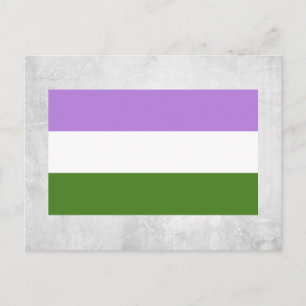 Genderqueer Pride Flag Postcard