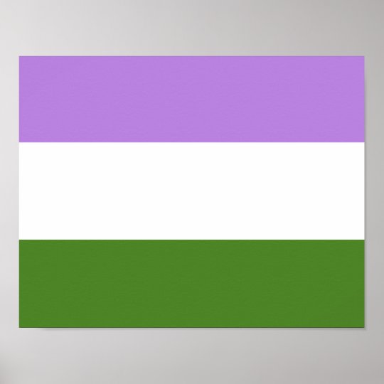 Genderqueer Pride Flag Poster | Zazzle.co.uk