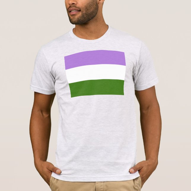 Genderqueer Pride Flag T-Shirt (Front)