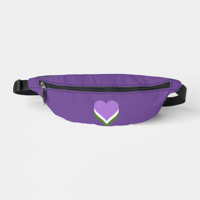 Genderqueer pride hearts  bum bags (Front)