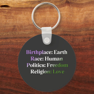 Genderqueer Pride -  Key Ring