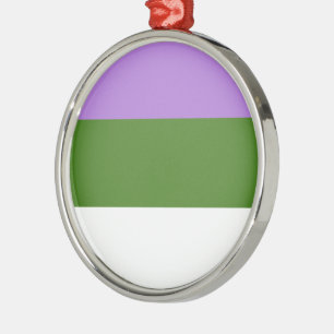 GENDERQUEER PRIDE METAL TREE DECORATION