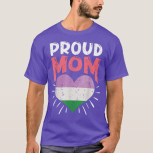 Genderqueer Pride Month LGBTQ Queer Proud Mum LGBT T-Shirt