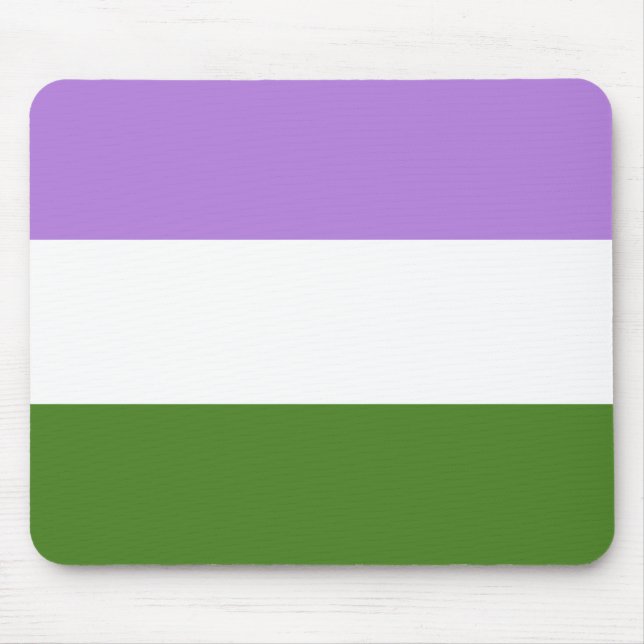 Genderqueer Pride Mouse Mat (Front)