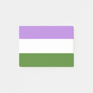 Genderqueer Pride Post-it Notes