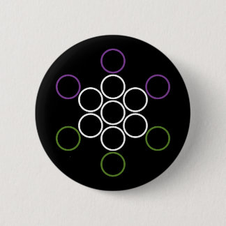 genderQueer sacred circles 6 Cm Round Badge