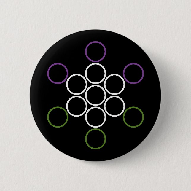 genderQueer sacred circles 6 Cm Round Badge (Front)
