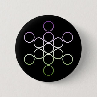 genderQueer sacred circles 6 Cm Round Badge
