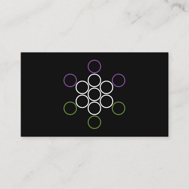 genderQueer sacred circles Business Card (Front)