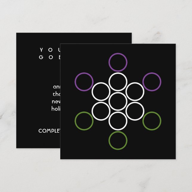 genderQueer sacred circles Invitation (Front/Back)