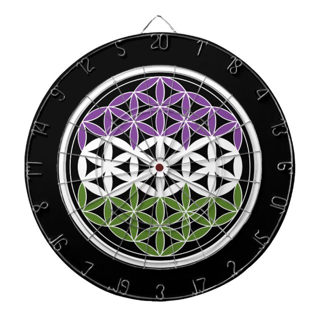 genderQueer sacred geometry Dartboard (Front)