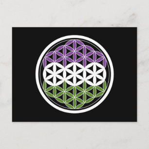 genderQueer sacred geometry Postcard