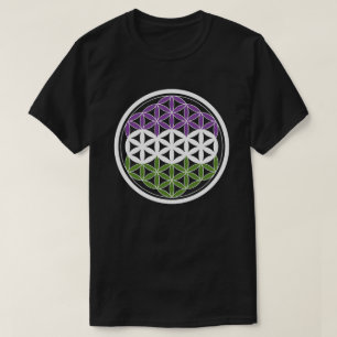 genderQueer sacred geometry T-Shirt