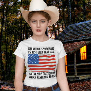 GENDERS CONSERVATIVE FUNNY WHICH RESTROOM TO USE  T-Shirt