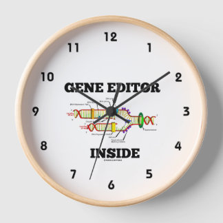 Gene Editor Inside DNA Replication Humour Clock