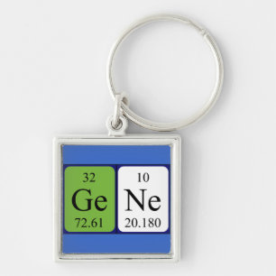 Gene periodic table name keyring