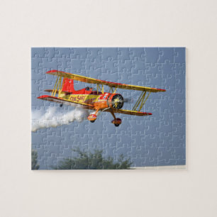Gene Soucy performing aerobatics in Grumman Jigsaw Puzzle