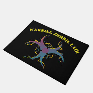 Gene Splicing Bio Hazard Symbol Doormat