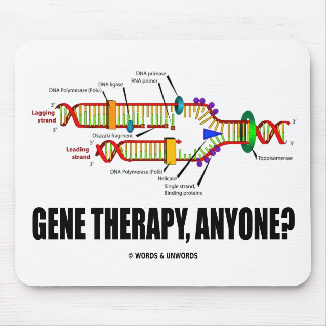Gene Therapy, Anyone? (DNA Replication) Mouse Mat (Front)