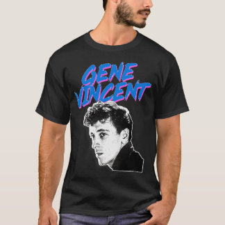 Gene Vincent Retro Graphic Design T-Shirt