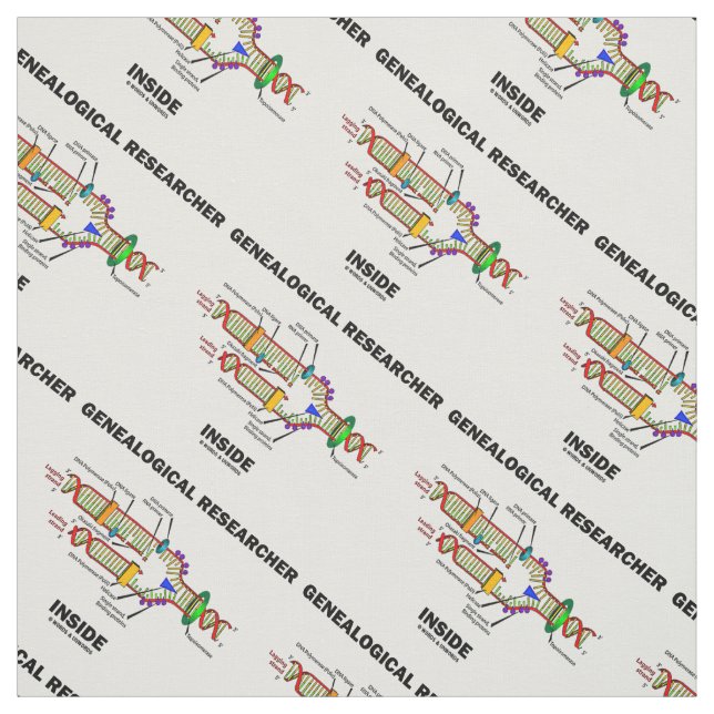 Genealogical Researcher Inside DNA Replication Fabric (Swatch)