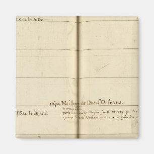 Genealogical Table, France Magnet