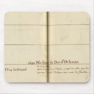 Genealogical Table, France Mouse Mat