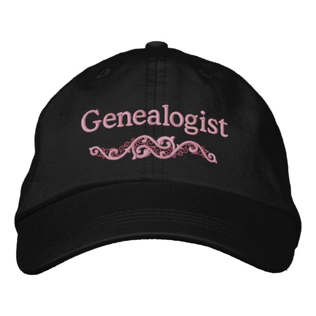 Genealogist Family History Embroidered Hat (Front)
