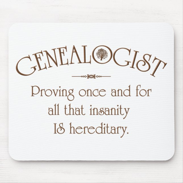 GENEALOGIST.. MOUSE MAT (Front)