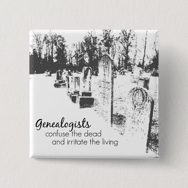 Genealogists Button (Front)
