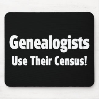 Genealogists Use Their Census Mouse Mat