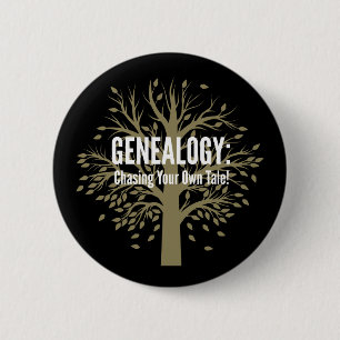 Genealogy Button (Black)