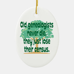 Genealogy Census Ornament