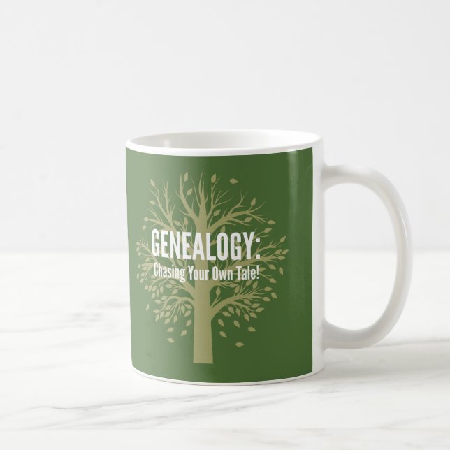 Genealogy Coffee Mug (Green) (Right)