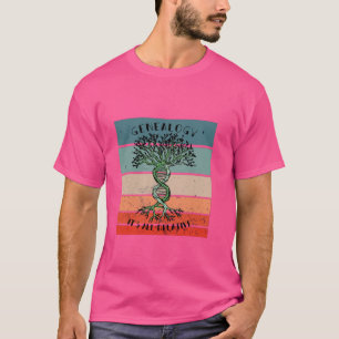 Genealogy design DNA tree art family history ances T-Shirt