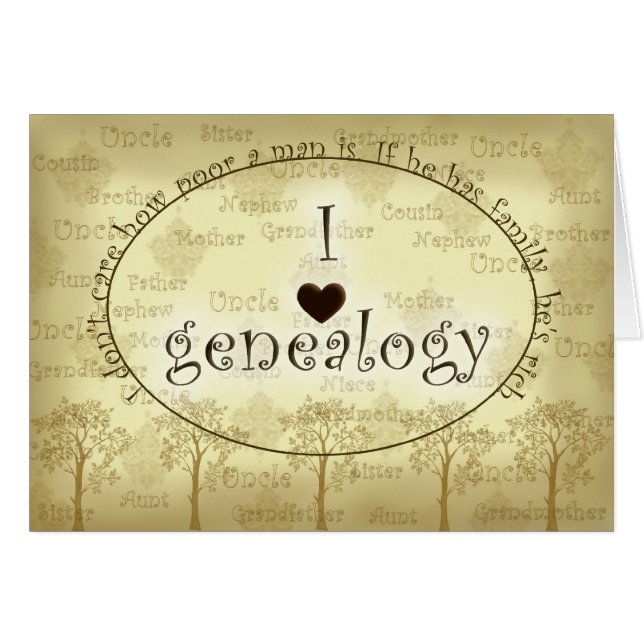 Genealogy Family Historian, Heritage (Front Horizontal)