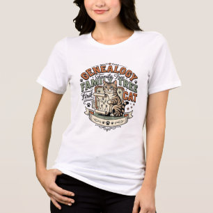 Genealogy Family Tree Cat Genealogy Family Tree Ca Tri-Blend Shirt