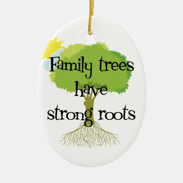 Genealogy Family Tree Ornament (Front)