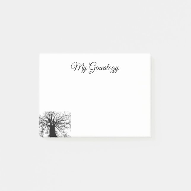 Genealogy Family Tree Post-it Notes (Front)
