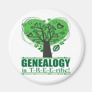 Genealogy is T-R-E-E-rific! Magnet