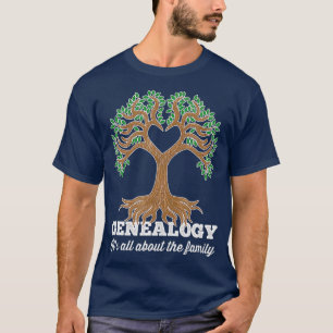 Genealogy Its All About The Family T-Shirt