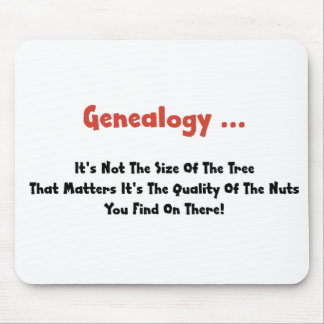 Genealogy ... It's Not The Size Of The Tree Mouse Mat