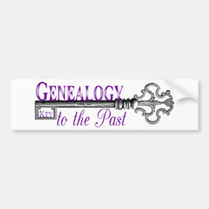 Genealogy Key to Past Bumper Sticker