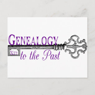 Genealogy Key to Past Postcard