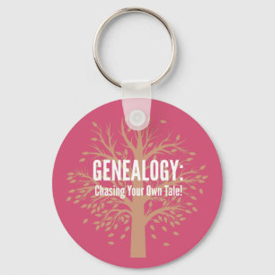 Genealogy Keychain (Pink)